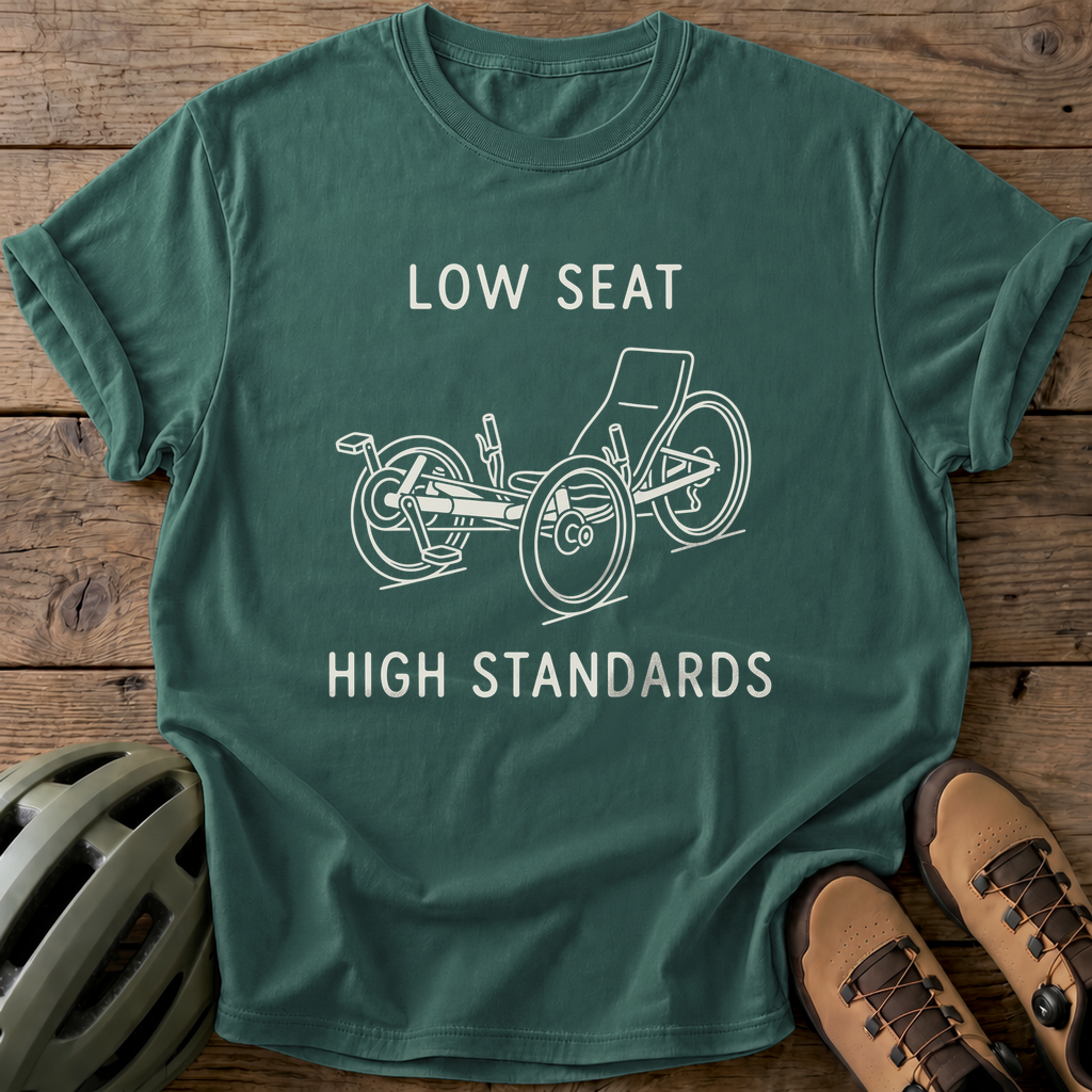 Low Seat Standards Tee — blue-spruce