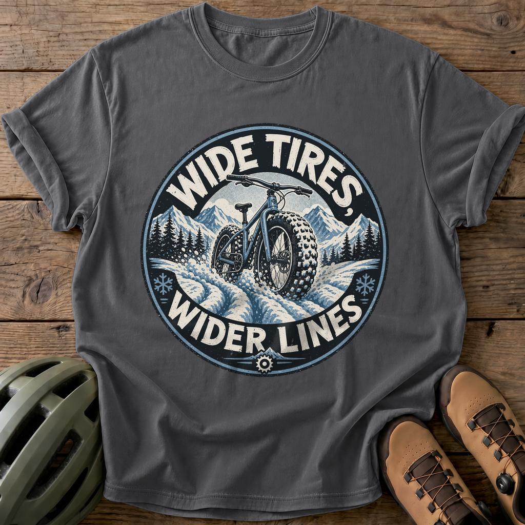 Wide Tires Tee — pepper
