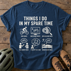 Spare Time Bikes Tee — navy