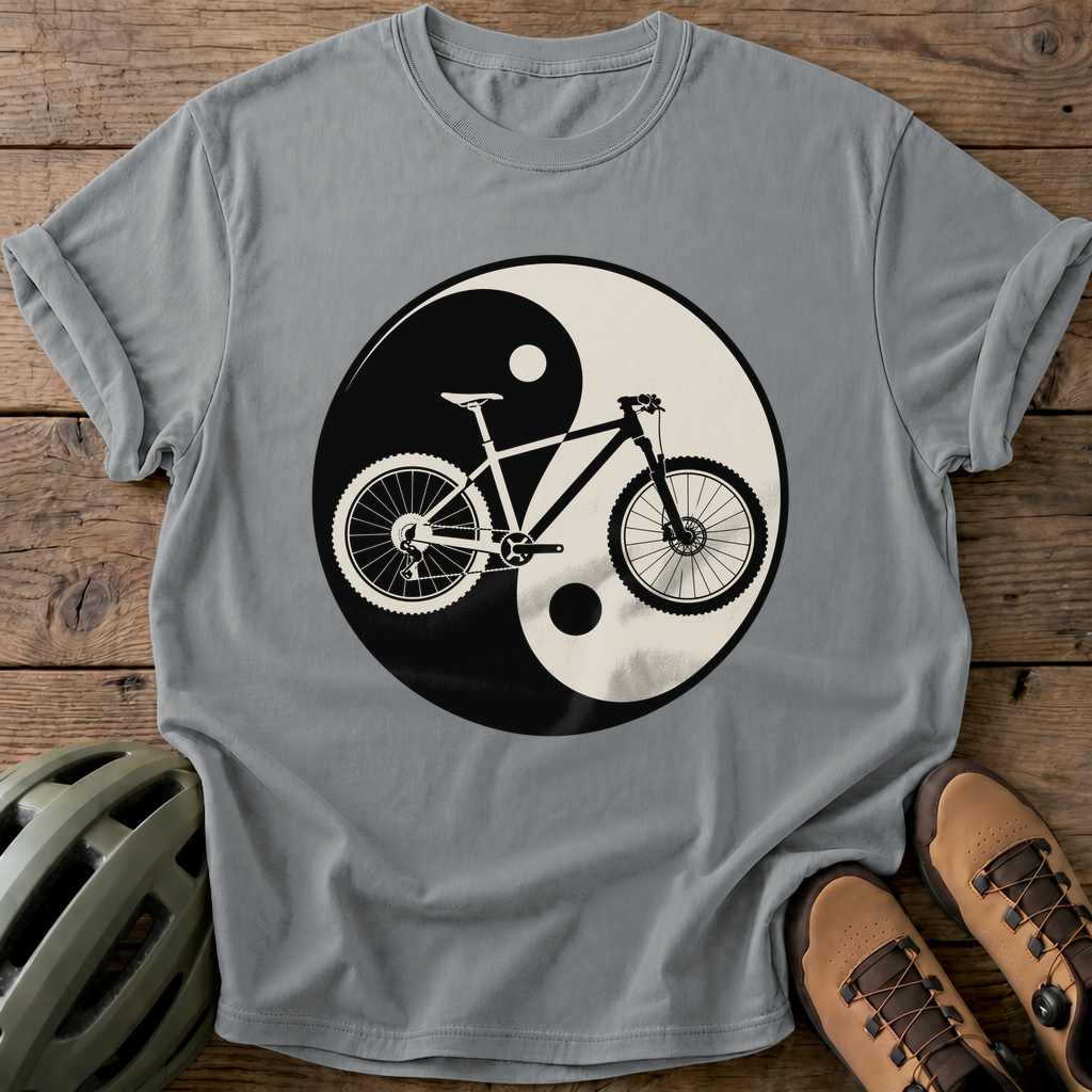 Yin Yang Bike Tee — grey