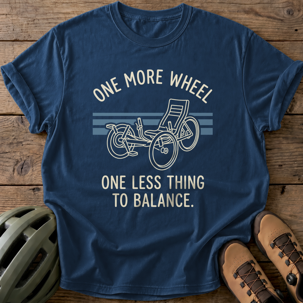 One More Wheel Tee — navy