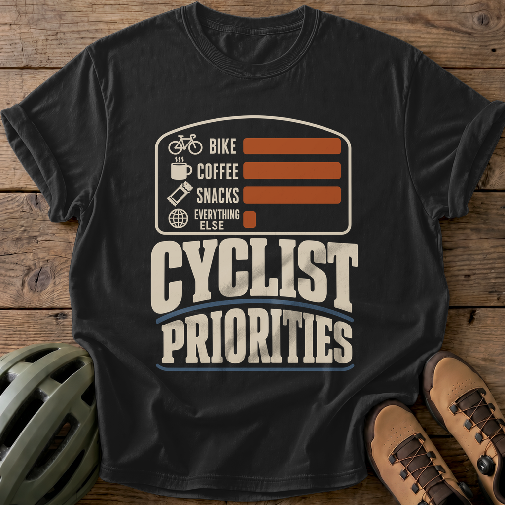 Priorities Tee — black