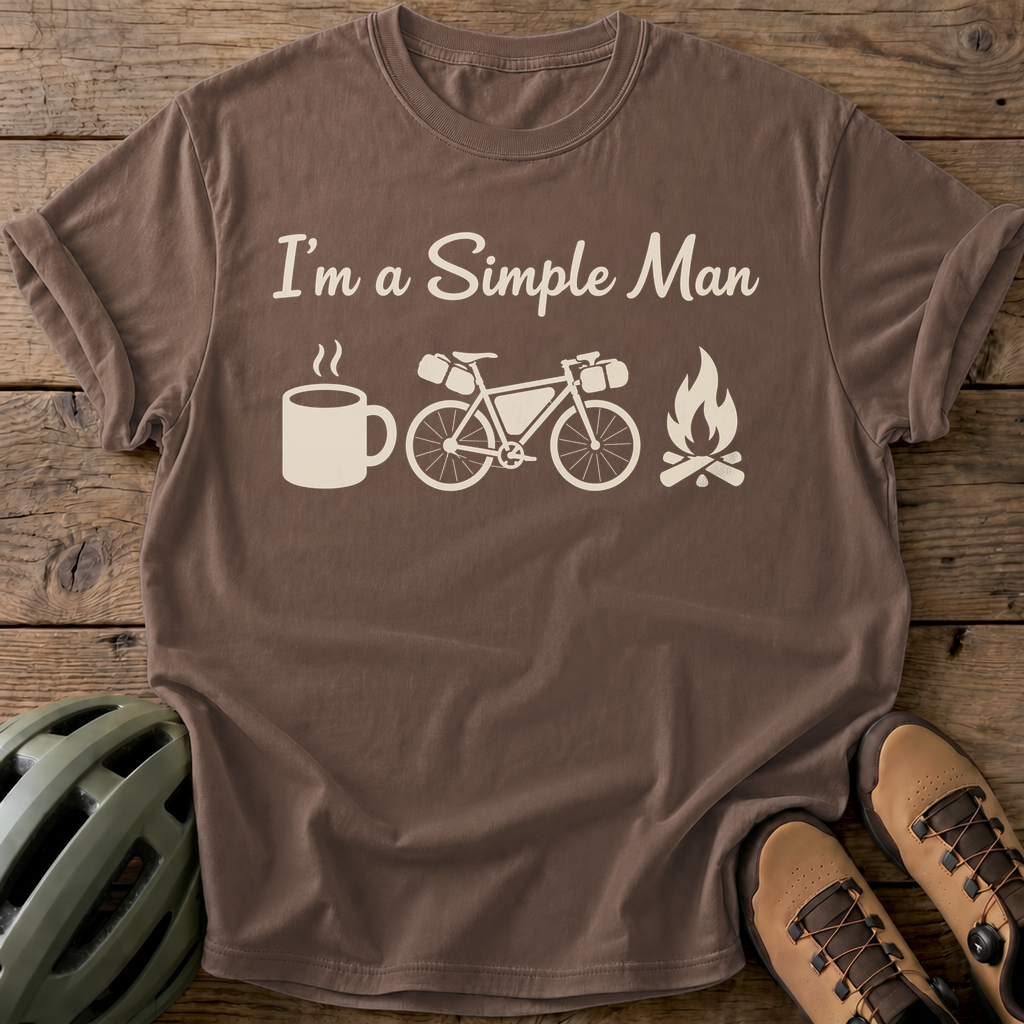 Simple Man Cycling Tee — espresso