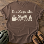 Simple Man Cycling Tee — espresso