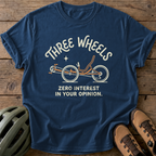 Three Wheels Tee — navy