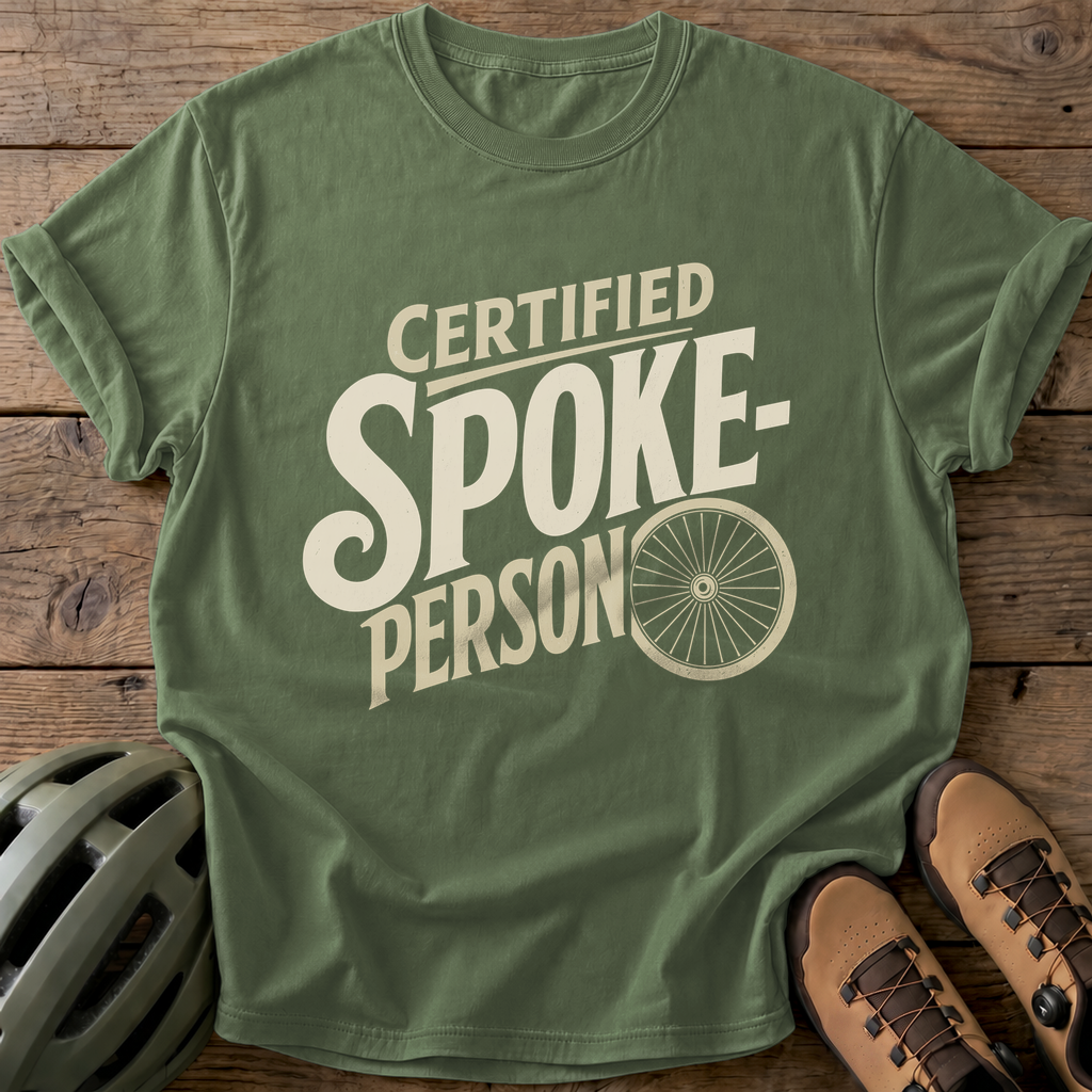 Certified Spoke-Person Tee — moss