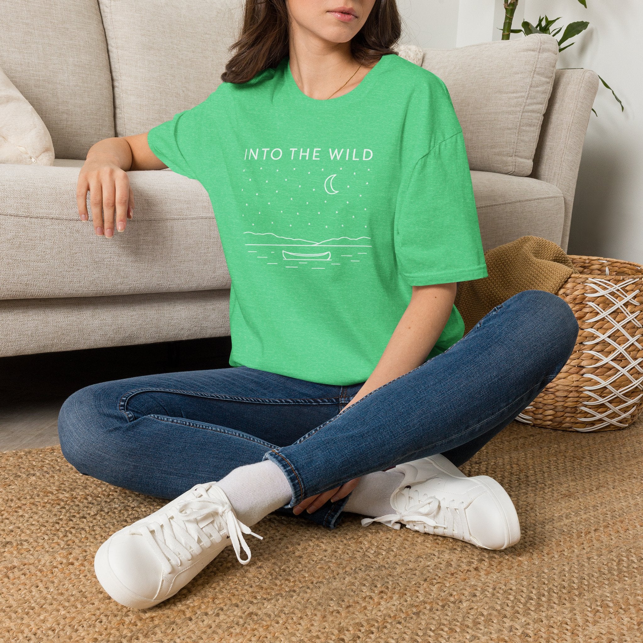Moonlit Night Boat T-Shirt