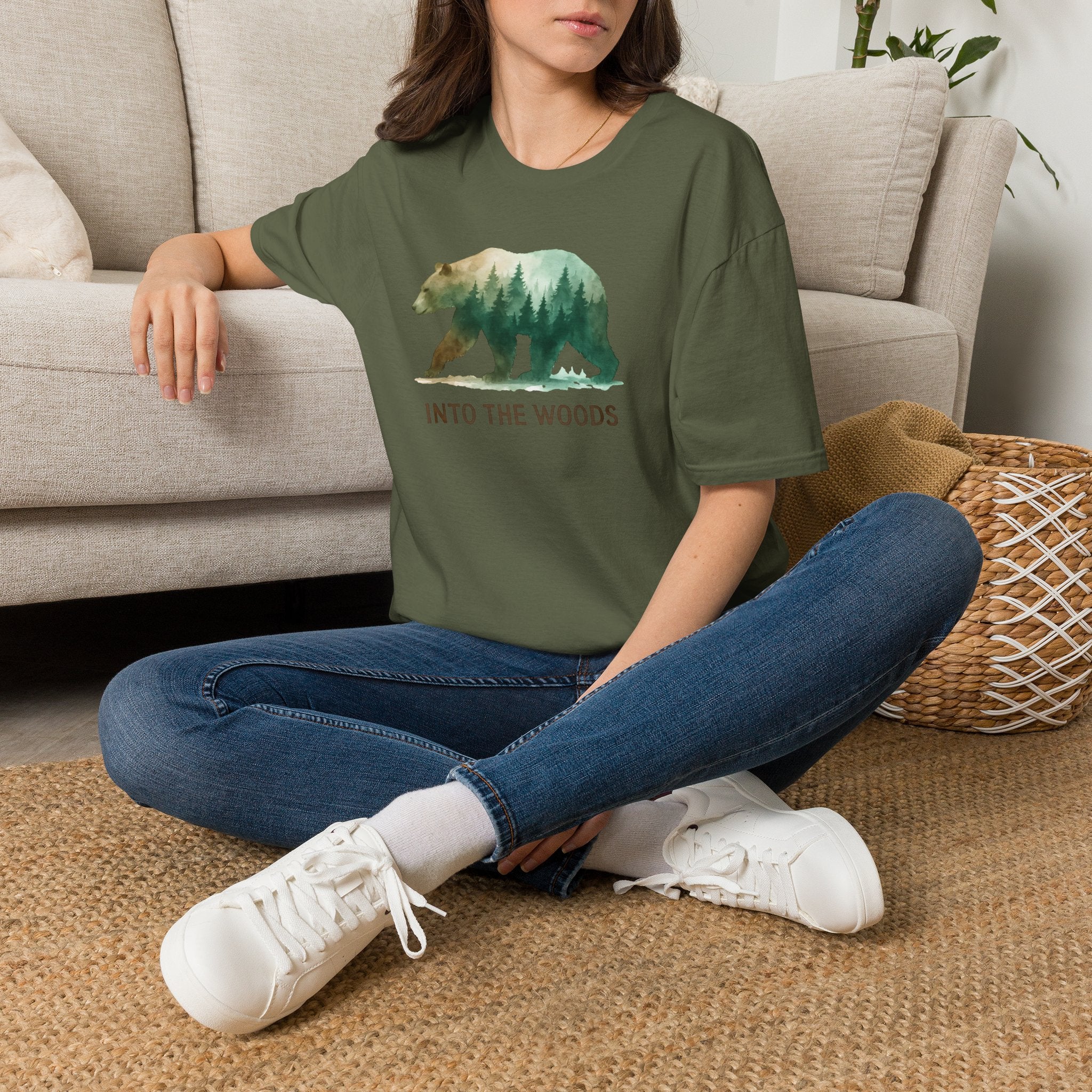 Forest Bear Silhouette T-Shirt