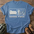 Weekend Cycling Tee — blue-jean