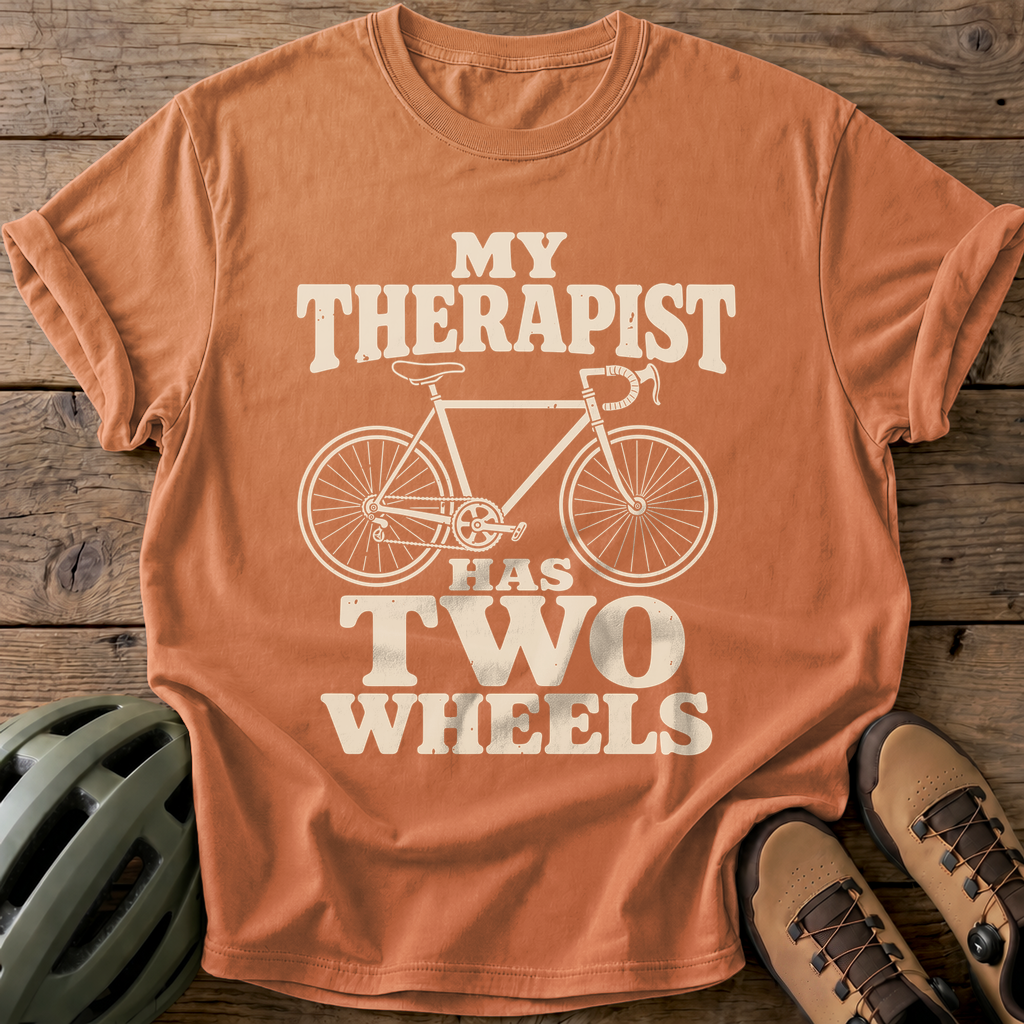 My Therapist Has Two Wheels Tee — yam