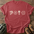 Cyclist Essentials Tee — crimson