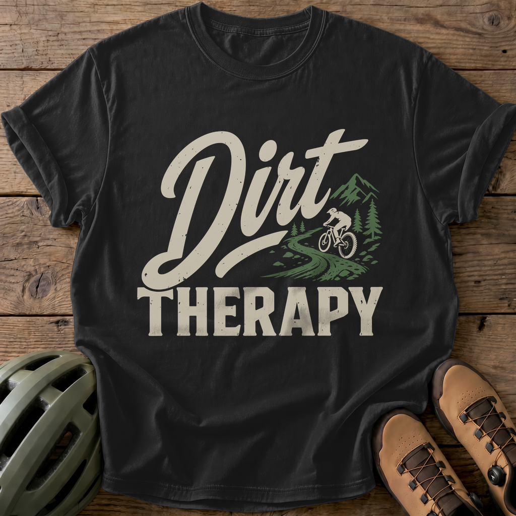 Dirt Therapy Tee — black