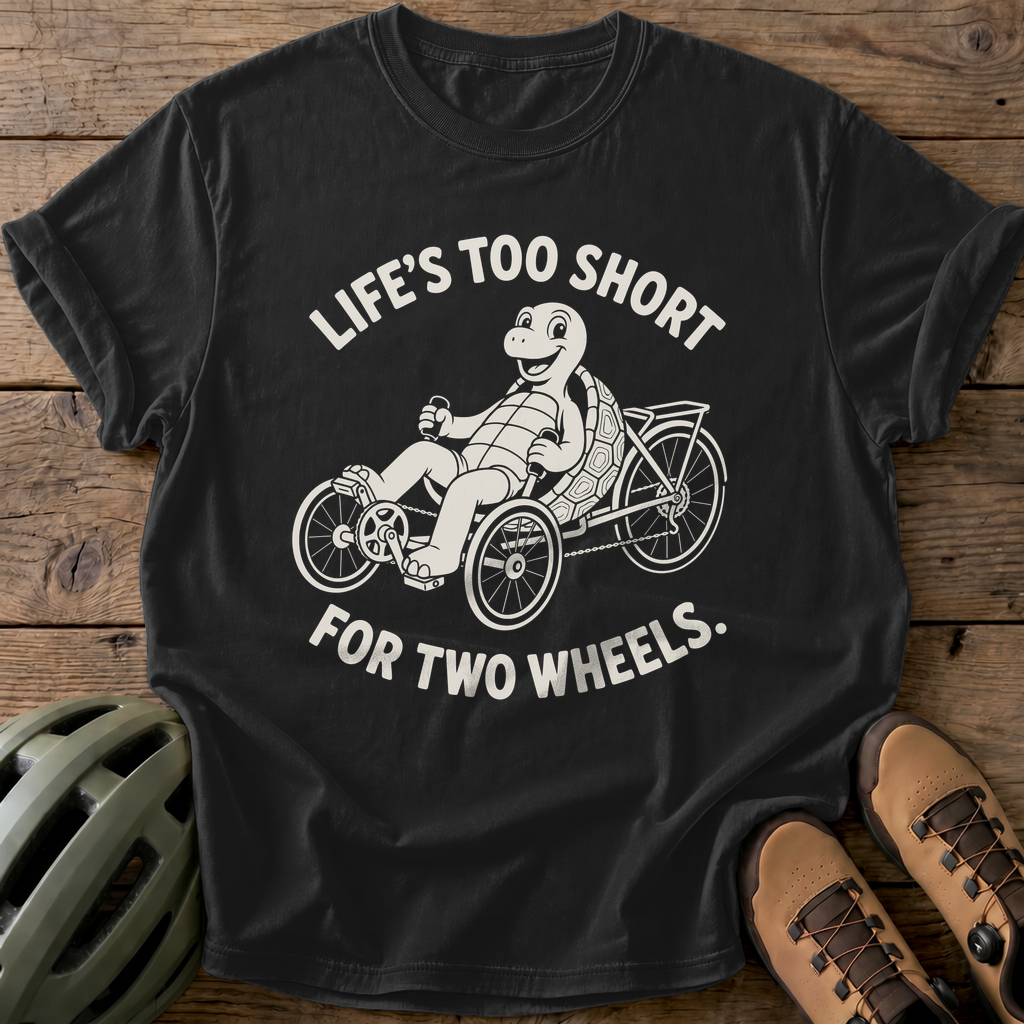Two Wheels Tee — black