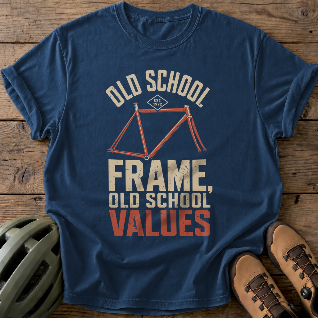 Old School Frame Tee — navy