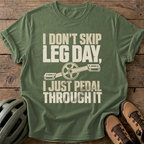 Pedal Through It Tee — moss