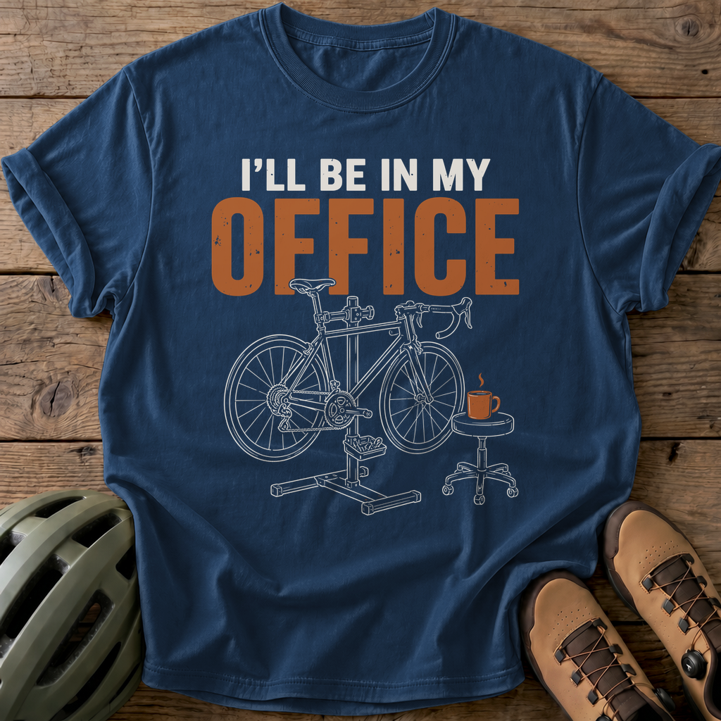 I'Ll Be In My Office Tee — navy