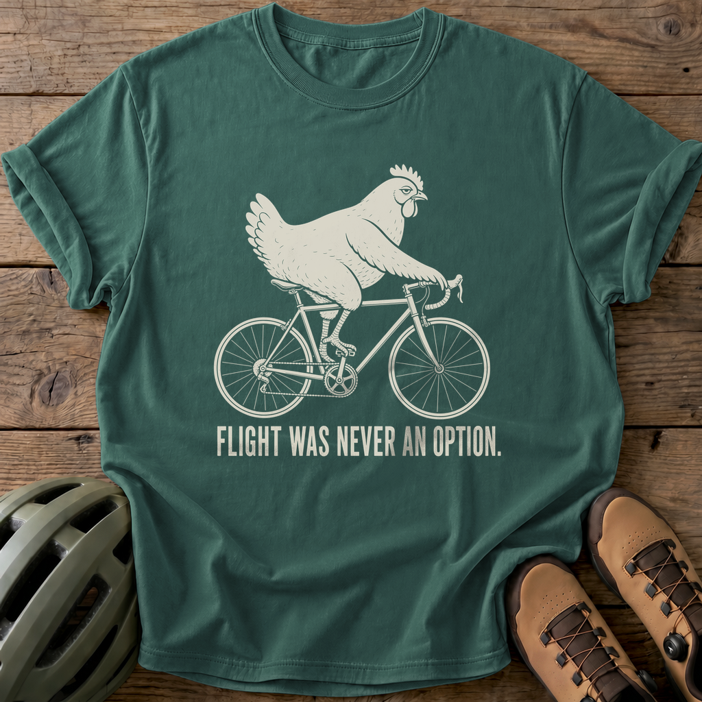 Flightless Cyclist Tee — blue-spruce