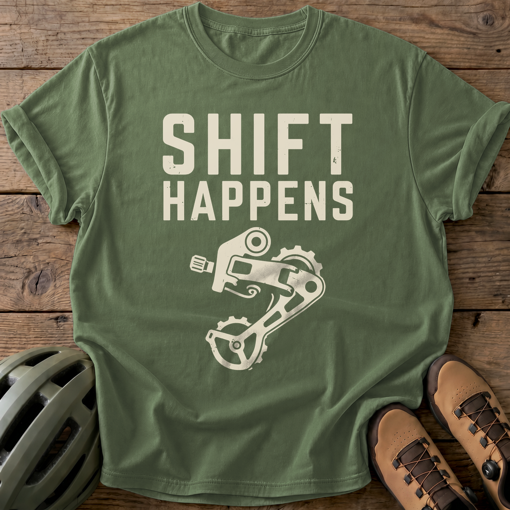Shift Happens Tee — moss