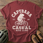 Capybara Casual Tee — brick