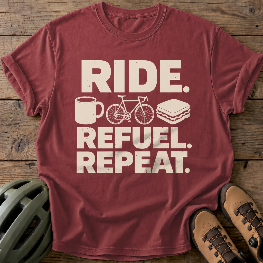 Ride Refuel Tee — brick