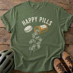 Happy Pills Tee — moss