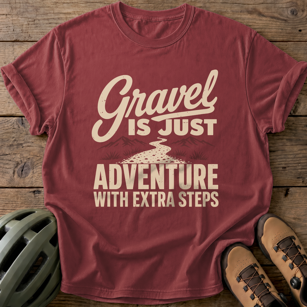 Gravel Adventure Tee — brick