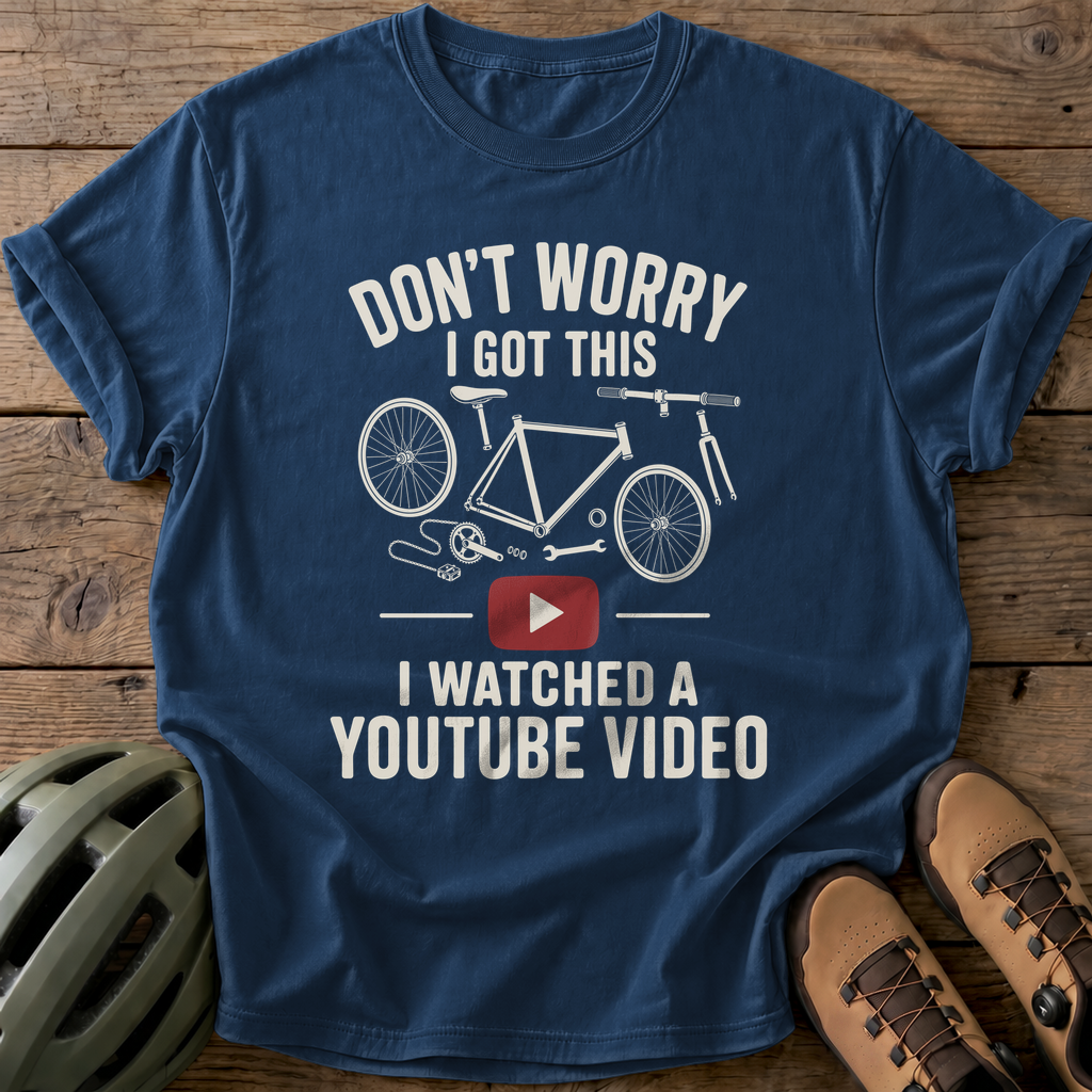 YouTube Mechanic Tee — navy