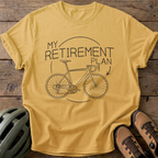 Retirement Plan Tee — mustard