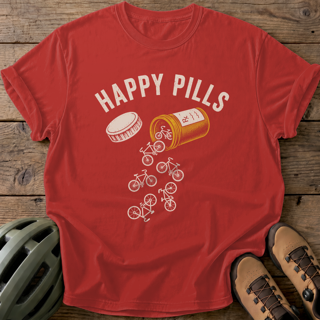 Happy Pills Tee — red