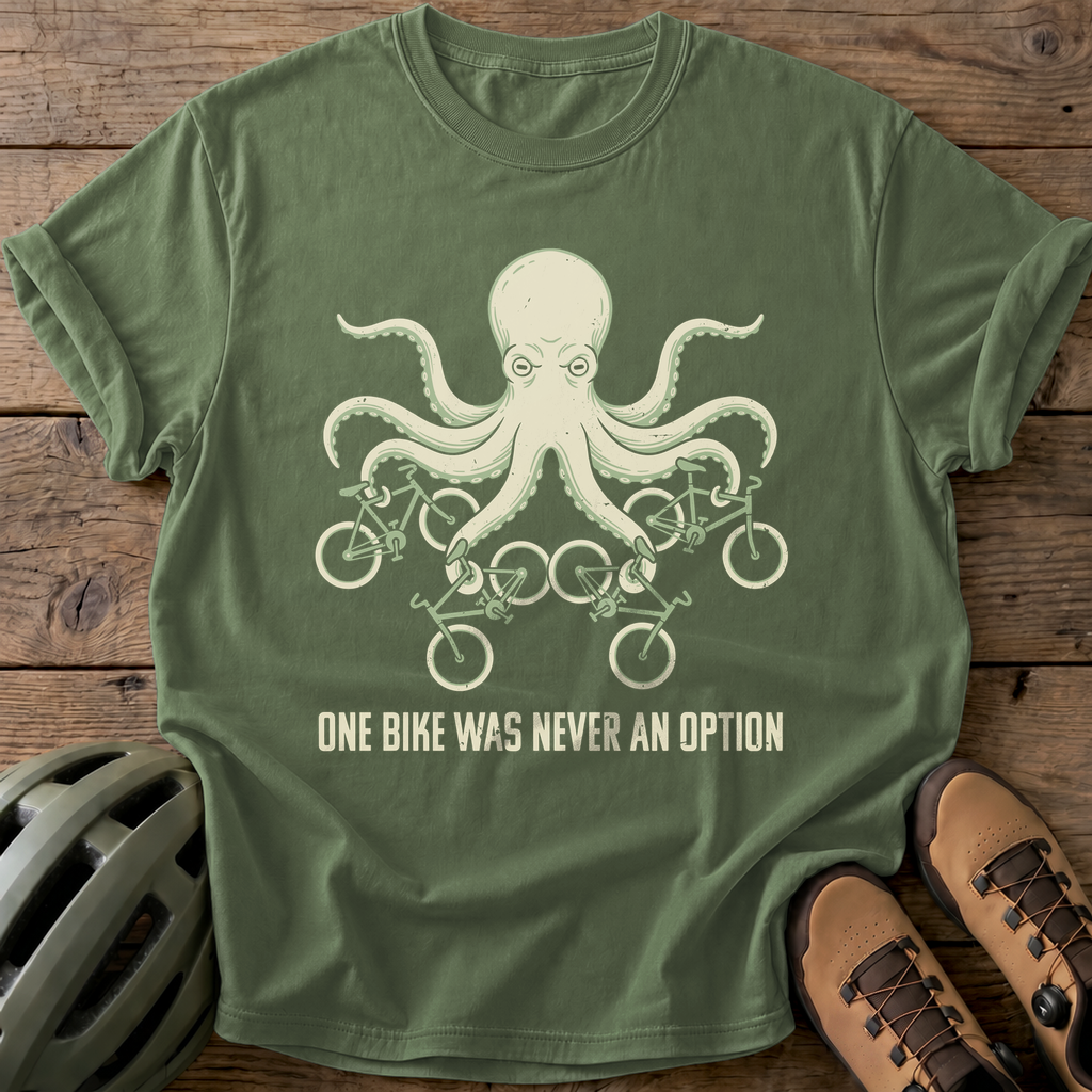 Octopus Biker Tee — moss