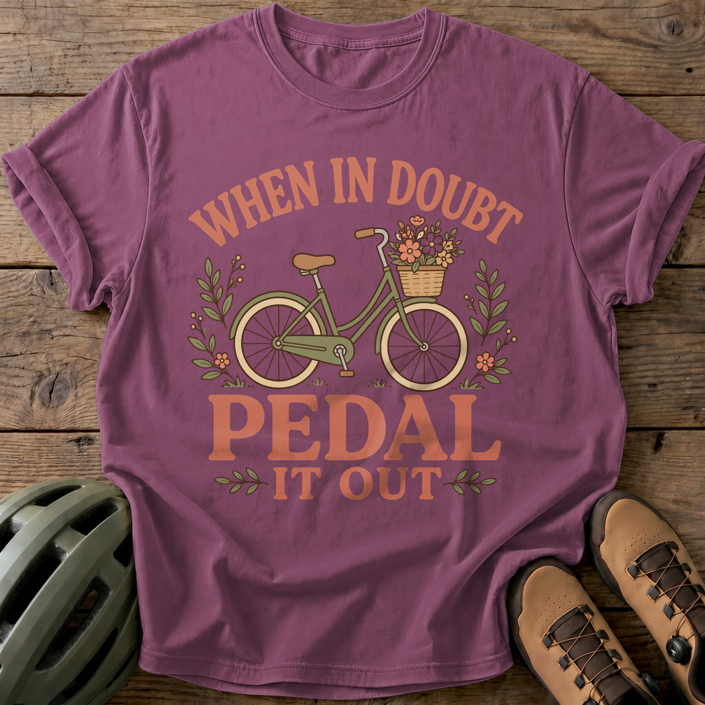 Pedal It Out Tee — berry
