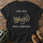 Low Seat Standards Tee — black
