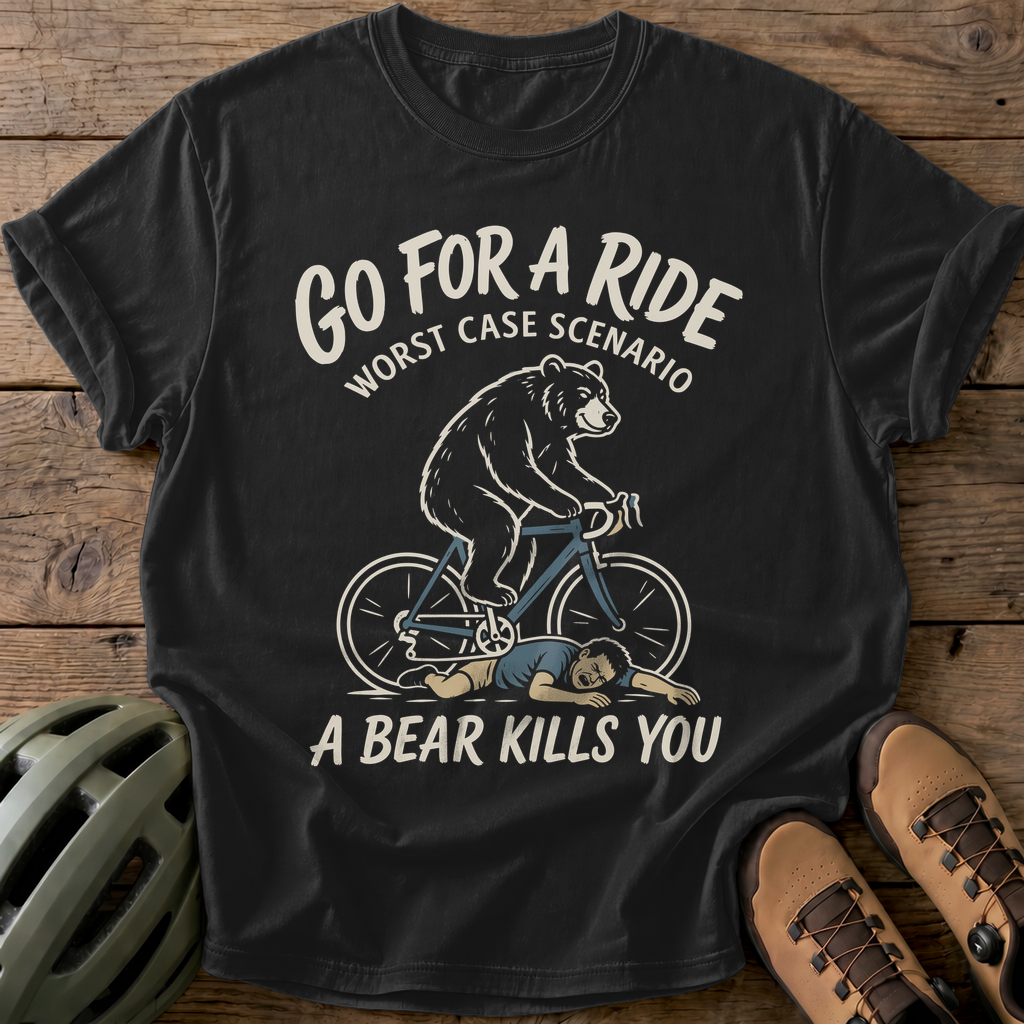 Bear Ride Tee — black