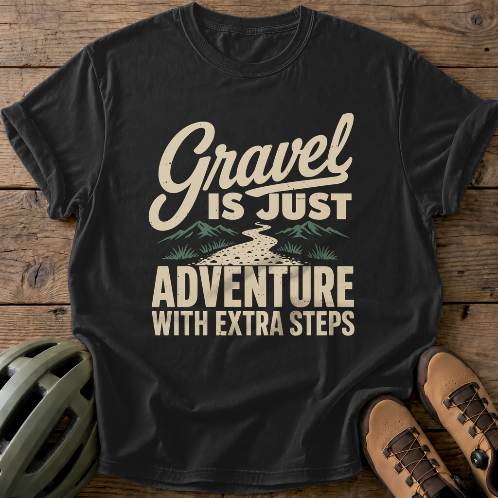 Gravel Adventure Tee — black