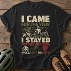 I Came For The View Tee — black