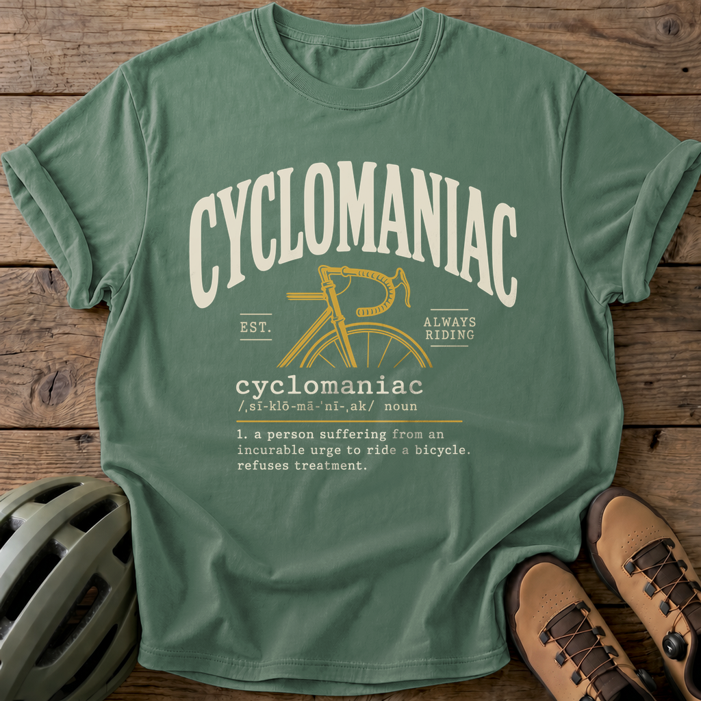 Cyclomaniac Tee — light-green