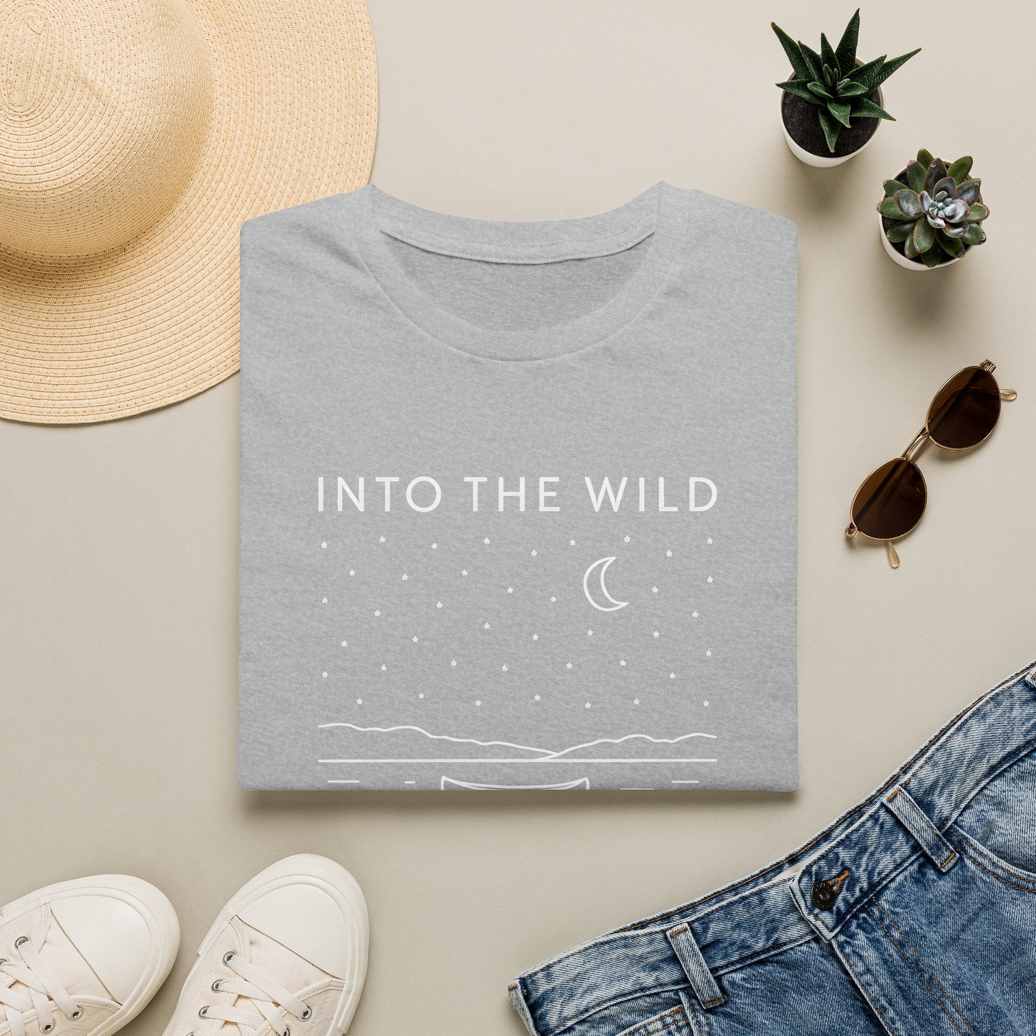 Moonlit Night Boat T-Shirt
