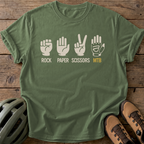 Rock Paper Scissors MTB Tee — moss