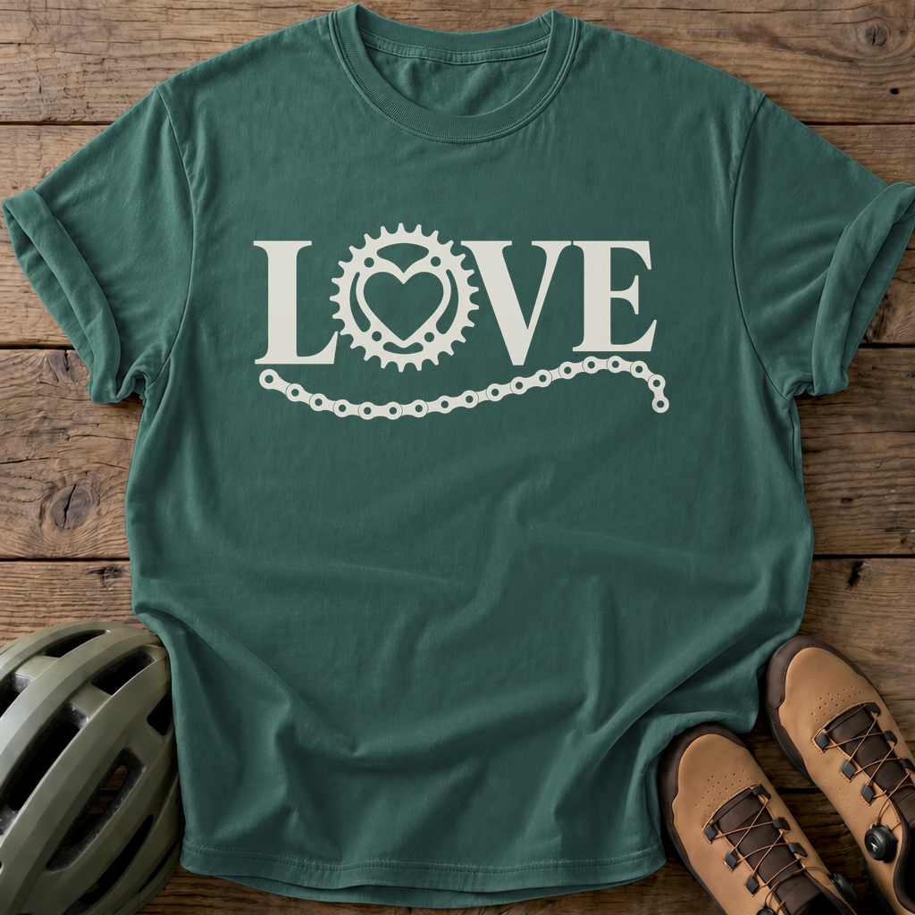 Love Chain Tee — blue-spruce
