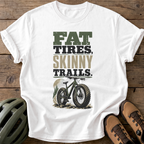 Fat Tires Tee — white