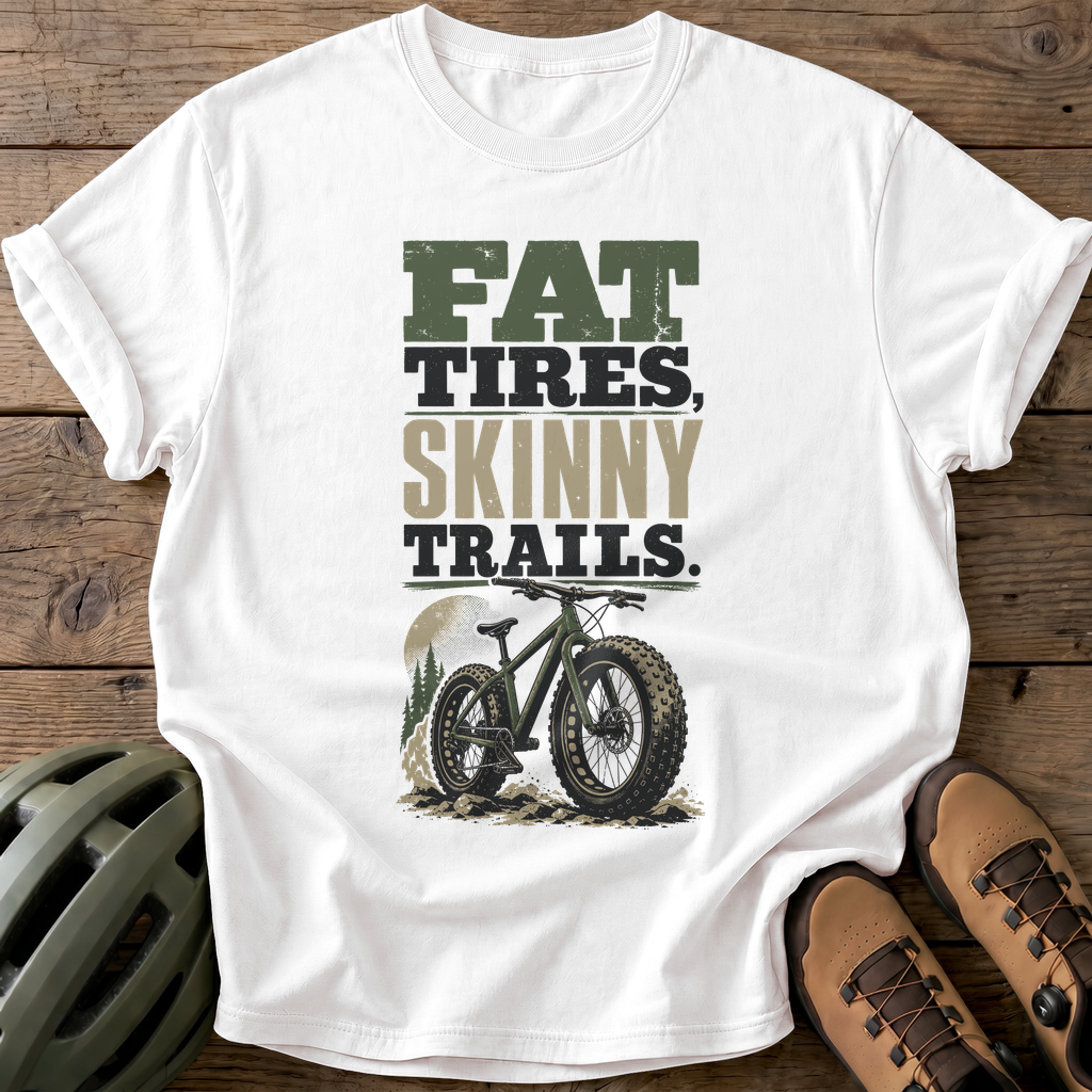 Fat Tires Tee — white