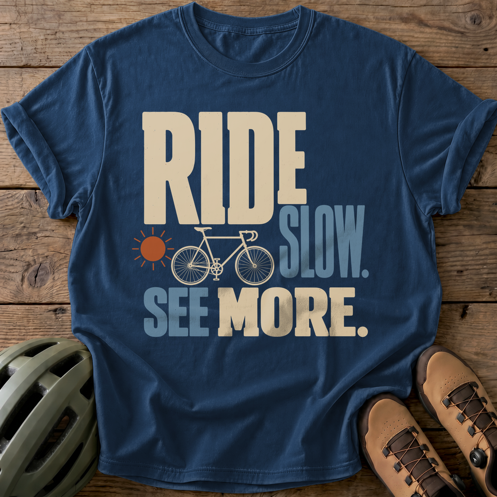 Ride Slow Tee — navy