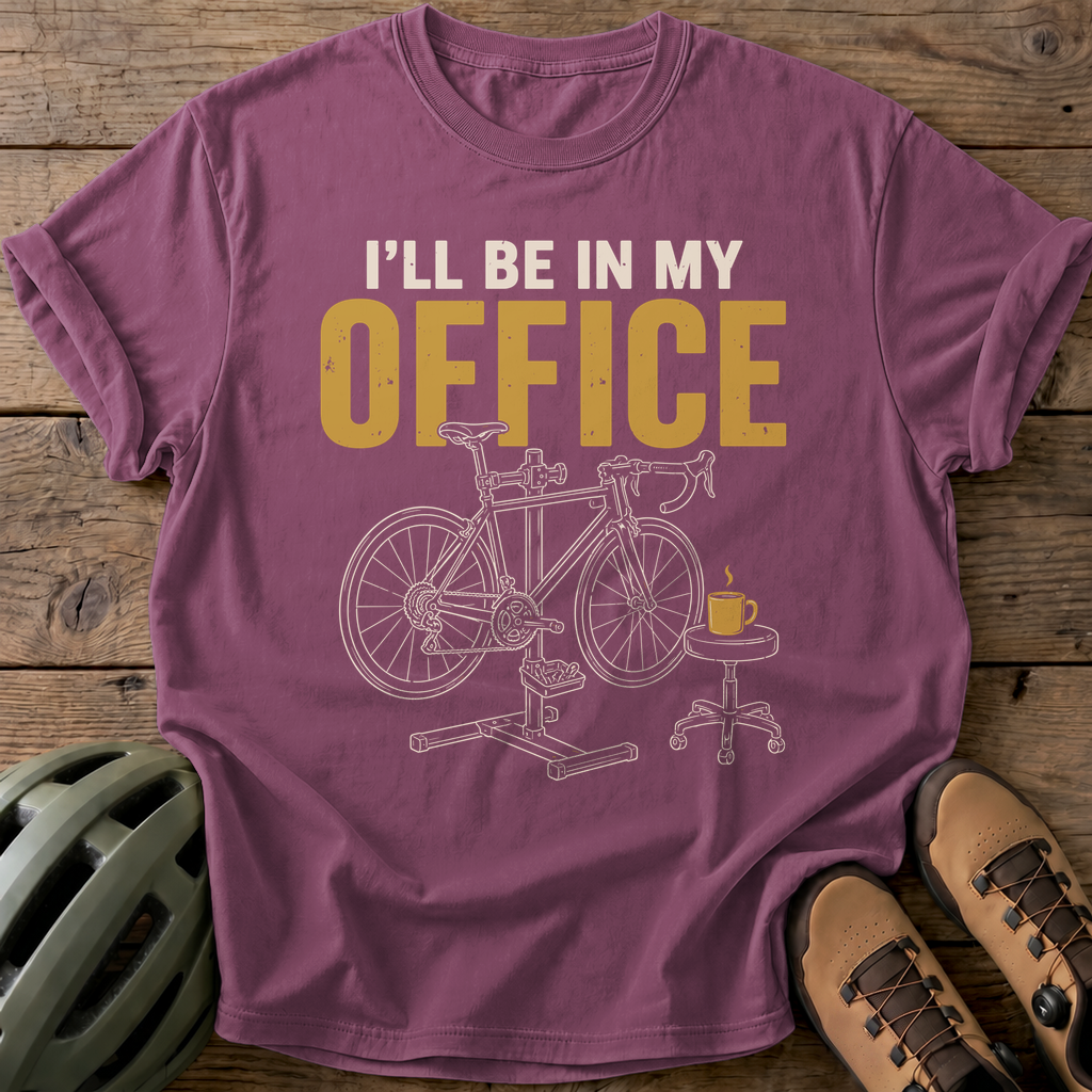 I'Ll Be In My Office Tee — berry