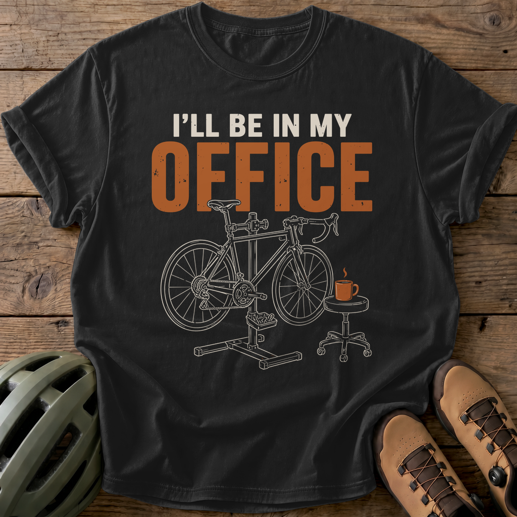 I'Ll Be In My Office Tee — black