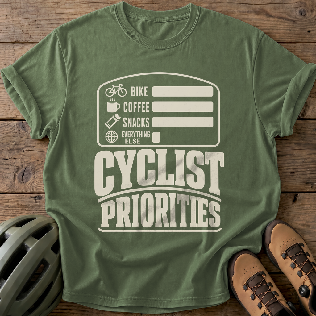 Priorities Tee — moss