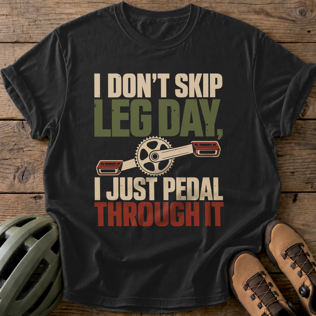 Pedal Through It Tee — black