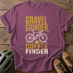 Gravel Grinder Coffee Finder Tee — berry