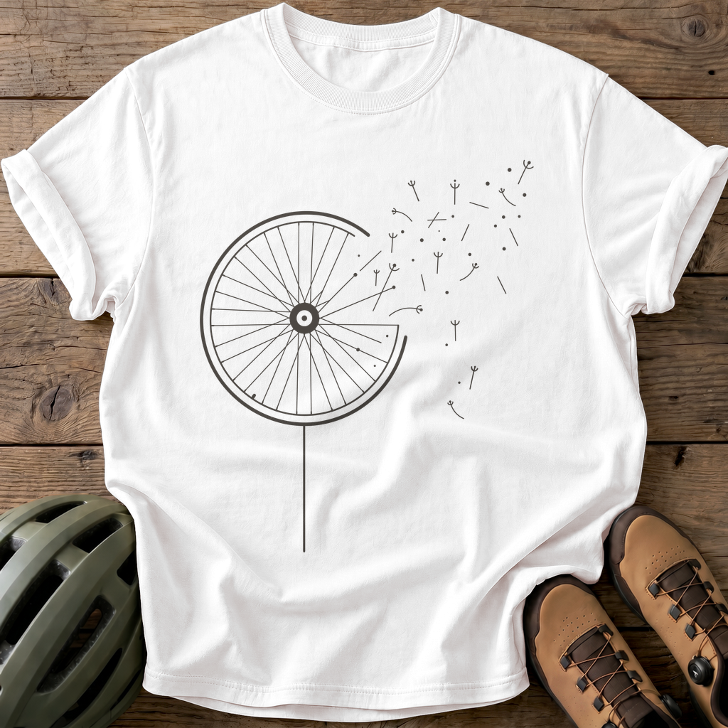 Wheel Whimsy Tee — white