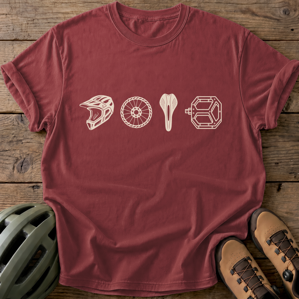 Cyclist Essentials Tee — brick