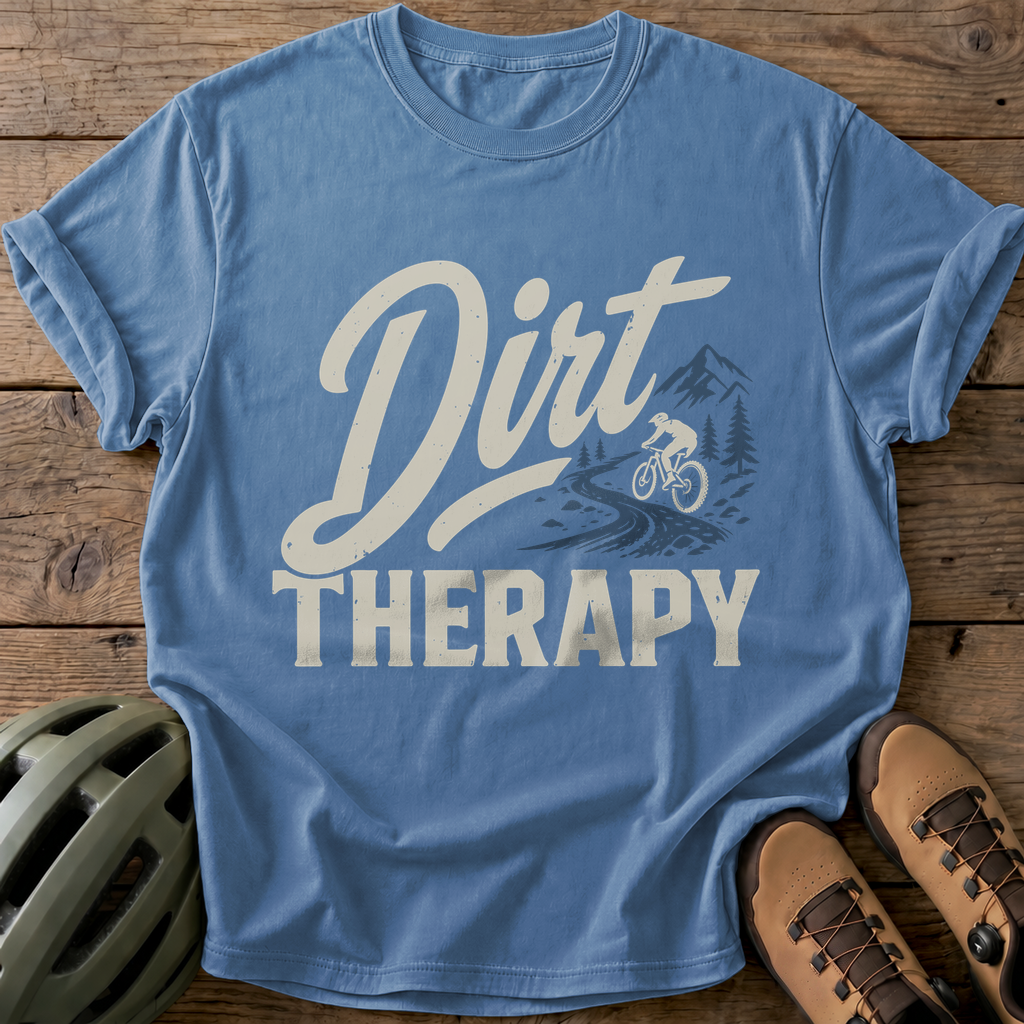 Dirt Therapy Tee — blue-jean